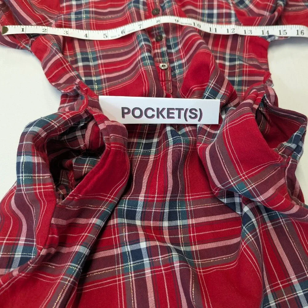 L.O.G.G. Label of Graded Goods Size 9-10Y Plaid Button-Up Dress